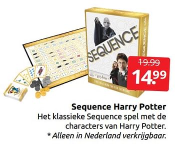 Aanbiedingen Sequence harry potter - Goliath - Geldig van 10/12/2022 tot 31/12/2022 bij Boekenvoordeel