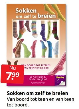 Aanbiedingen Sokken om zelf te breien - Huismerk - Boekenvoordeel - Geldig van 10/12/2022 tot 31/12/2022 bij Boekenvoordeel