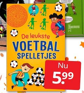 Aanbiedingen Voetbal spelletjes - Huismerk - Boekenvoordeel - Geldig van 10/12/2022 tot 31/12/2022 bij Boekenvoordeel