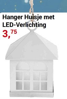 Aanbiedingen Hanger huisje met led-verlichting - Pur Element - Geldig van 20/11/2022 tot 31/12/2022 bij Lobbes