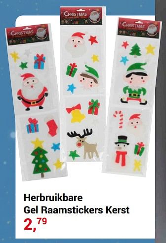 Aanbiedingen Herbruikbare gel raamstickers kerst - Pur Element - Geldig van 20/11/2022 tot 31/12/2022 bij Lobbes
