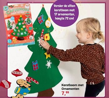 Aanbiedingen Kerstboom met ornamenten - Grafix - Geldig van 20/11/2022 tot 31/12/2022 bij Lobbes