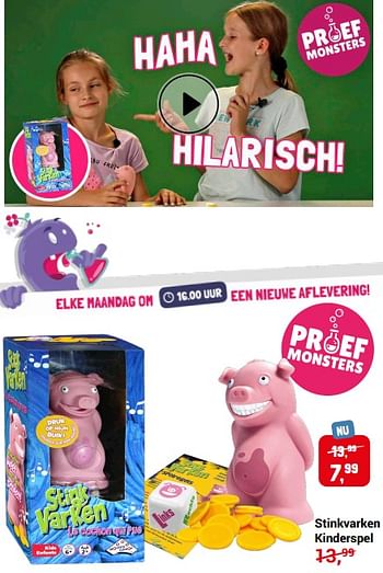 Aanbiedingen Stinkvarken kinderspel - Identity Games - Geldig van 20/11/2022 tot 31/12/2022 bij Lobbes