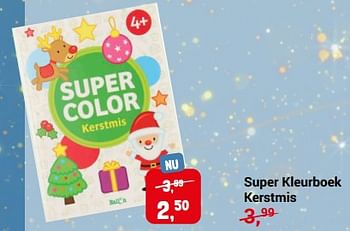 Aanbiedingen Super kleurboek kerstmis - Pur Element - Geldig van 20/11/2022 tot 31/12/2022 bij Lobbes