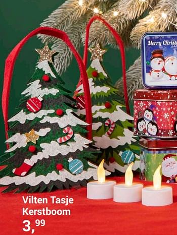 Aanbiedingen Vilten tasje kerstboom - Pur Element - Geldig van 20/11/2022 tot 31/12/2022 bij Lobbes