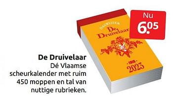 Aanbiedingen De druivelaar - Huismerk - Boekenvoordeel - Geldig van 17/12/2022 tot 26/12/2022 bij Boekenvoordeel