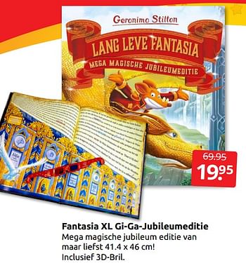 Aanbiedingen Fantasia xl gi-ga-jubileumeditie - Huismerk - Boekenvoordeel - Geldig van 17/12/2022 tot 26/12/2022 bij Boekenvoordeel