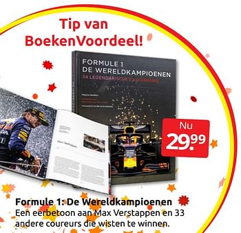 Aanbiedingen Formule 1: de wereldkampioenen - Huismerk - Boekenvoordeel - Geldig van 17/12/2022 tot 26/12/2022 bij Boekenvoordeel