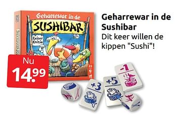 Aanbiedingen Geharrewar in de sushibar - 999games - Geldig van 17/12/2022 tot 26/12/2022 bij Boekenvoordeel