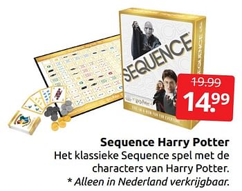 Aanbiedingen Sequence harry potter - Huismerk - Boekenvoordeel - Geldig van 17/12/2022 tot 26/12/2022 bij Boekenvoordeel