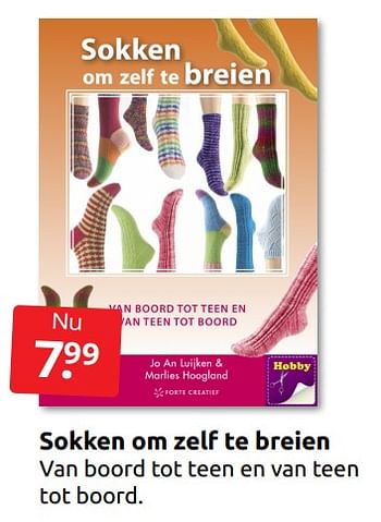 Aanbiedingen Sokken om zelf te breien - Huismerk - Boekenvoordeel - Geldig van 17/12/2022 tot 26/12/2022 bij Boekenvoordeel