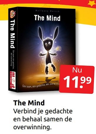 Aanbiedingen The mind - White Goblin Games - Geldig van 17/12/2022 tot 26/12/2022 bij Boekenvoordeel