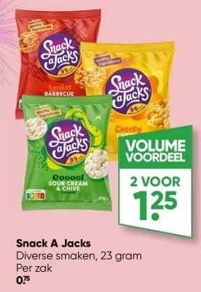 Aanbiedingen Snack a jacks - Snack a Jacks - Geldig van 19/12/2022 tot 01/01/2023 bij Big Bazar