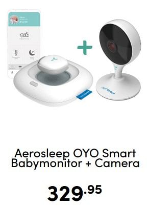 Aanbiedingen Aerosleep oyo smart babymonitor + camera - Aerosleep - Geldig van 18/12/2022 tot 31/12/2022 bij Baby & Tiener Megastore