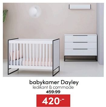 Aanbiedingen Babykamer dayley - Huismerk - Baby &amp; Tiener Megastore - Geldig van 18/12/2022 tot 31/12/2022 bij Baby & Tiener Megastore