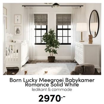 Aanbiedingen Born lucky meegroei babykamer romance solid white - Born Lucky - Geldig van 18/12/2022 tot 31/12/2022 bij Baby & Tiener Megastore