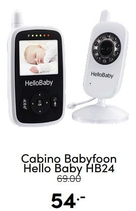 Aanbiedingen Cabino babyfoon hello baby hb24 - Cabino - Geldig van 18/12/2022 tot 31/12/2022 bij Baby & Tiener Megastore