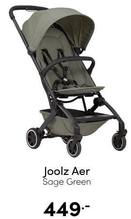 Aanbiedingen Joolz aer sage green - Joolz - Geldig van 18/12/2022 tot 31/12/2022 bij Baby & Tiener Megastore