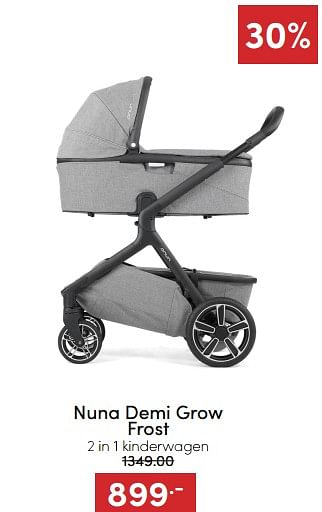 Aanbiedingen Nuna demi grow frost 2 in 1 kinderwagen - Nuna - Geldig van 18/12/2022 tot 31/12/2022 bij Baby & Tiener Megastore