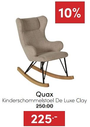 Aanbiedingen Quax kinderschommelstoel de luxe clay - Quax - Geldig van 18/12/2022 tot 31/12/2022 bij Baby & Tiener Megastore