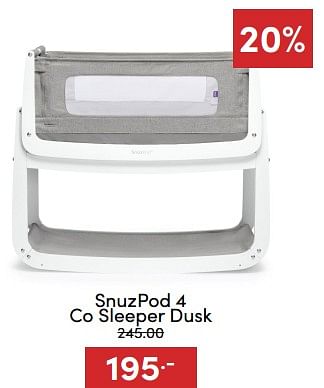 Aanbiedingen Snuzpod 4 co sleeper dusk - Snuzpod - Geldig van 18/12/2022 tot 31/12/2022 bij Baby & Tiener Megastore