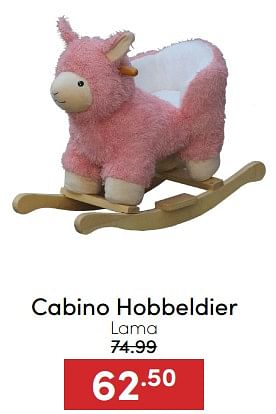 Aanbiedingen Cabino hobbeldier lama - Cabino - Geldig van 18/12/2022 tot 31/12/2022 bij Baby & Tiener Megastore