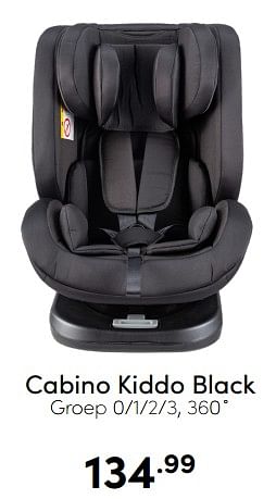 Aanbiedingen Cabino kiddo black - Cabino - Geldig van 18/12/2022 tot 31/12/2022 bij Baby & Tiener Megastore