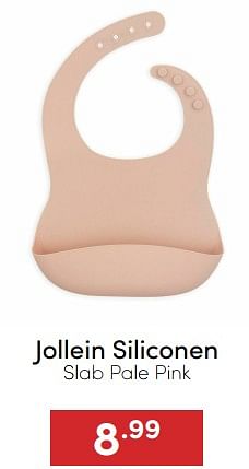 Aanbiedingen Jollein siliconen slab pale pink - Jollein - Geldig van 18/12/2022 tot 31/12/2022 bij Baby & Tiener Megastore