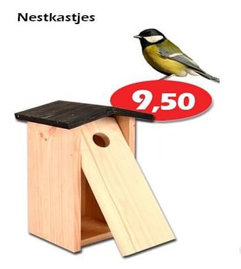 Aanbiedingen Nestkastjes - Huismerk - Itek - Geldig van 08/12/2022 tot 01/01/2023 bij Itek