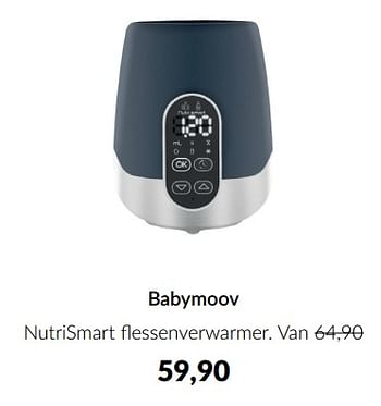 Aanbiedingen Babymoov nutrismart flessenverwarmer - BabyMoov - Geldig van 13/12/2022 tot 16/01/2023 bij Babypark
