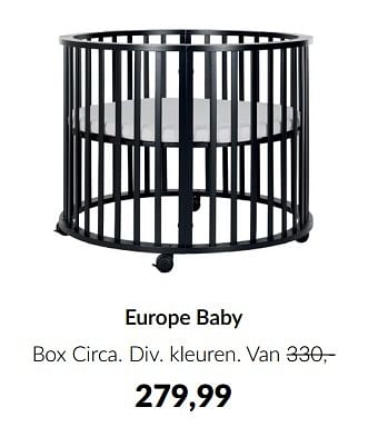 Aanbiedingen Europe baby box circa - Europe baby - Geldig van 13/12/2022 tot 16/01/2023 bij Babypark
