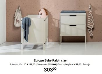 Aanbiedingen Europe baby ralph clay - Europe baby - Geldig van 13/12/2022 tot 16/01/2023 bij Babypark