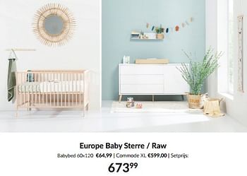 Aanbiedingen Europe baby sterre - raw - Europe baby - Geldig van 13/12/2022 tot 16/01/2023 bij Babypark