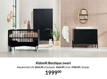 Aanbiedingen Kidsmill boutique zwart - Kidsmill - Geldig van 13/12/2022 tot 16/01/2023 bij Babypark
