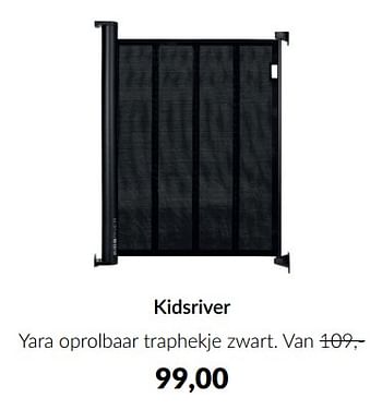Aanbiedingen Kidsriver yara oprolbaar traphekje zwart - Kidsriver - Geldig van 13/12/2022 tot 16/01/2023 bij Babypark
