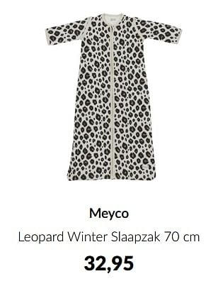 Aanbiedingen Meyco leopard winter slaapzak - Meyco - Geldig van 13/12/2022 tot 16/01/2023 bij Babypark