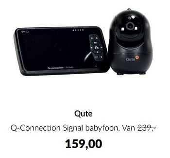 Aanbiedingen Qute q-connection signal babyfoon - Qute  - Geldig van 13/12/2022 tot 16/01/2023 bij Babypark