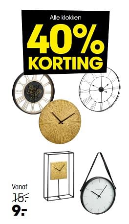 Aanbiedingen Alle klokken - Huismerk - Kwantum - Geldig van 19/12/2022 tot 01/01/2023 bij Kwantum