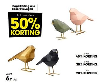 Aanbiedingen Decoratievogels - Huismerk - Kwantum - Geldig van 19/12/2022 tot 01/01/2023 bij Kwantum