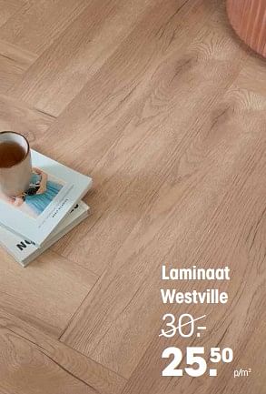 Aanbiedingen Laminaat westville - Huismerk - Kwantum - Geldig van 23/12/2022 tot 01/01/2023 bij Kwantum