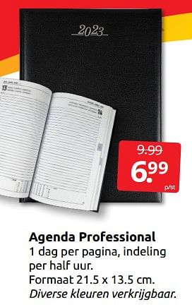 Aanbiedingen Agenda professional - Huismerk - Boekenvoordeel - Geldig van 27/12/2022 tot 01/01/2023 bij Boekenvoordeel