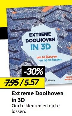 Aanbiedingen Extreme doolhoven in 3d - Huismerk - Boekenvoordeel - Geldig van 27/12/2022 tot 01/01/2023 bij Boekenvoordeel