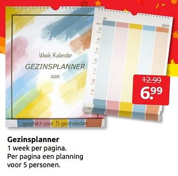 Aanbiedingen Gezinsplanner - Huismerk - Boekenvoordeel - Geldig van 27/12/2022 tot 01/01/2023 bij Boekenvoordeel
