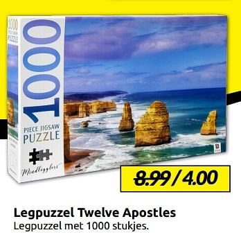 Aanbiedingen Legpuzzel twelve apostles - Huismerk - Boekenvoordeel - Geldig van 27/12/2022 tot 01/01/2023 bij Boekenvoordeel