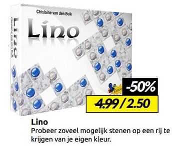 Aanbiedingen Lino - Huismerk - Boekenvoordeel - Geldig van 27/12/2022 tot 01/01/2023 bij Boekenvoordeel