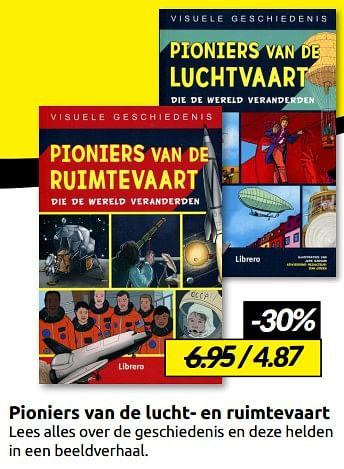 Aanbiedingen Pioniers van de lucht- en ruimtevaart - Huismerk - Boekenvoordeel - Geldig van 27/12/2022 tot 01/01/2023 bij Boekenvoordeel