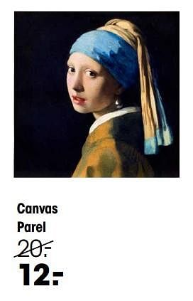 Aanbiedingen Canvas parel - Huismerk - Kwantum - Geldig van 19/12/2022 tot 01/01/2023 bij Kwantum