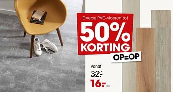 Aanbiedingen Diverse pvc-vloeren tot 50% korting - Huismerk - Kwantum - Geldig van 19/12/2022 tot 01/01/2023 bij Kwantum