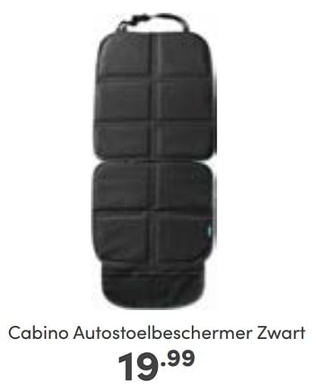 Aanbiedingen Cabino autostoelbeschermer zwart - Cabino - Geldig van 02/01/2023 tot 07/01/2023 bij Baby & Tiener Megastore