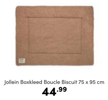 Aanbiedingen Jollein boxkleed boucle biscuit - Jollein - Geldig van 02/01/2023 tot 07/01/2023 bij Baby & Tiener Megastore